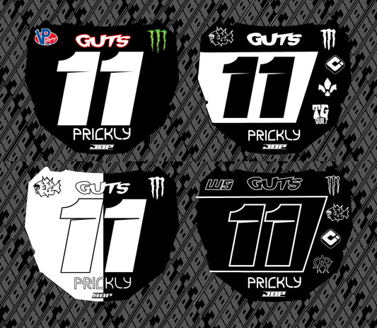ODI plate decal (PUT IN ORDER DESCRIPTION WHAT NUMBER AND LOGOS YOU WANT)