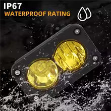yellow tinted Surron baja light (fully plug and play)